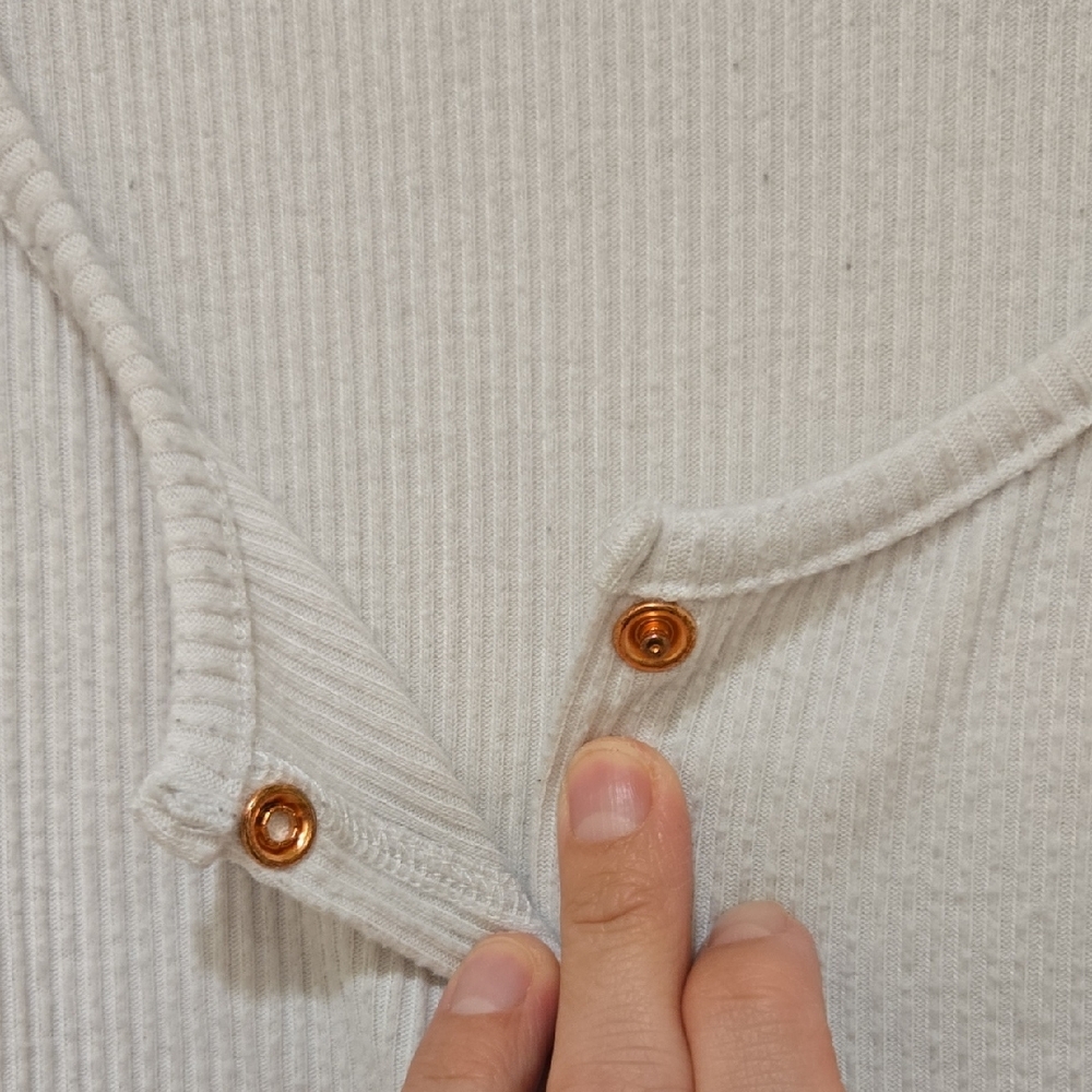 Volcom White Button-Down Top - Picture 4 of 6